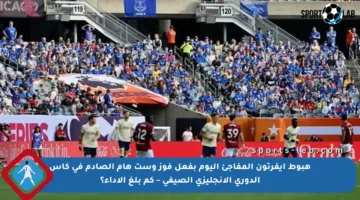 هبوط إيفرتون المفاجئ اليوم بفعل فوز وست هام الصادم في كأس الدوري الإنجليزي الصيفي – كم بلغ الأداء؟